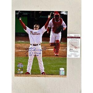 J.C. Romero signed insc autographed Philadelphia Phillies 11x14 photo JSA